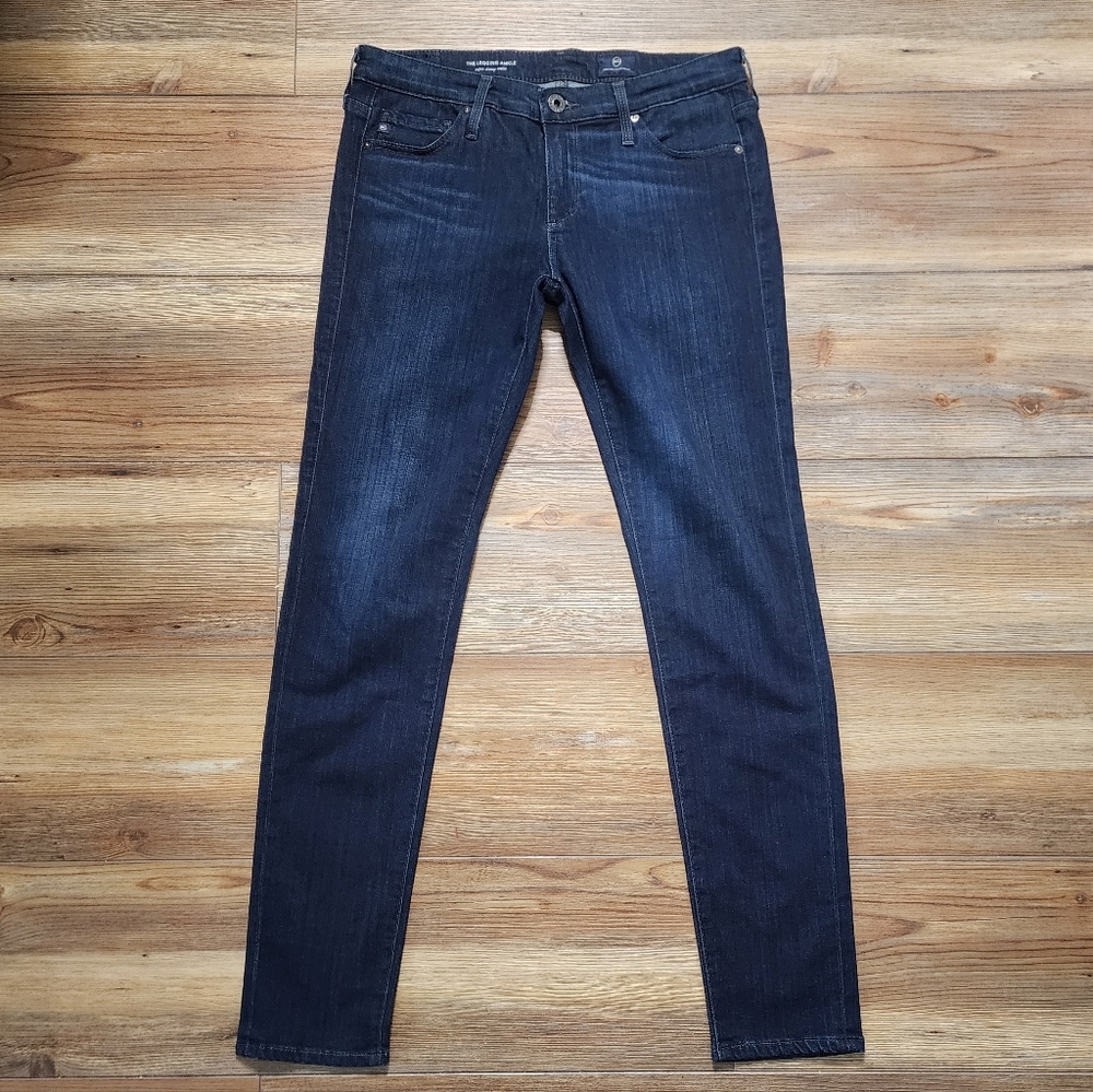 AG Adriano Goldchmied Skinny Jeans Womens 27 Dark Blue The Legging Ankle